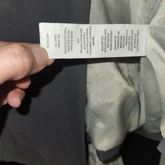 Kenzie Blazer Medium Gray Notched Collar - Picture 4 of 4